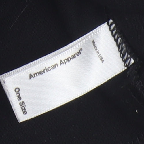 American Apparel Women's Black Cropped Tank Top