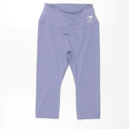 Gymshark Women's Blue Cropped Leggings Size S