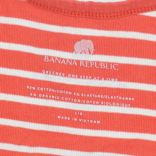 Banana Republic Women’s Red Striped Tank Camisole L