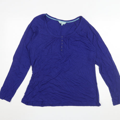 Dickins & Jones Women's Blue Long Sleeve Jersey Top - XL