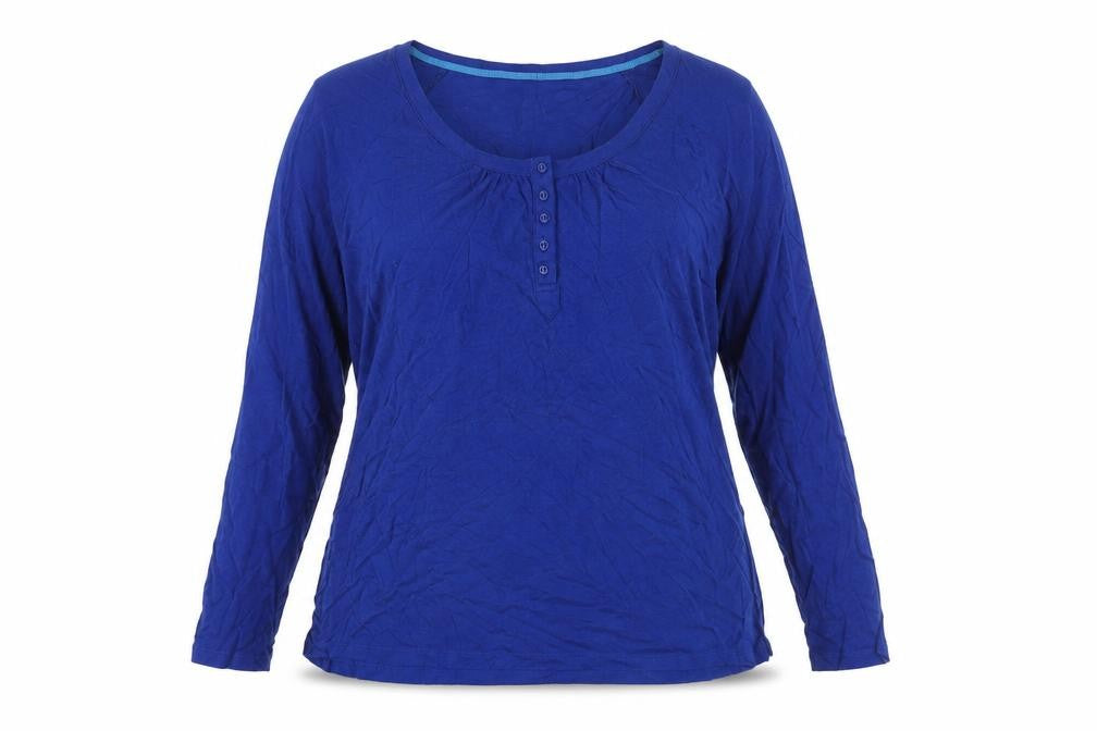Dickins & Jones Women's Blue Long Sleeve Jersey Top - XL