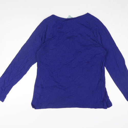 Dickins & Jones Women's Blue Long Sleeve Jersey Top - XL