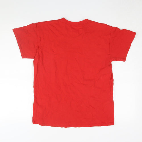 Boys Red England Football Cotton T-Shirt Size 10-11 Years
