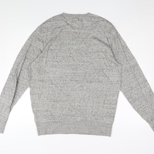 Gap Men's Grey Pullover Jumper, M, Cotton Blend