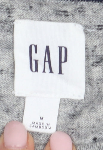 Gap Men's Grey Pullover Jumper, M, Cotton Blend