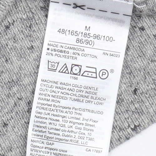 Gap Men's Grey Pullover Jumper, M, Cotton Blend