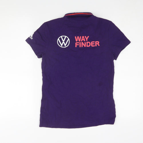 Adidas Women's Purple Polo Shirt - Size S