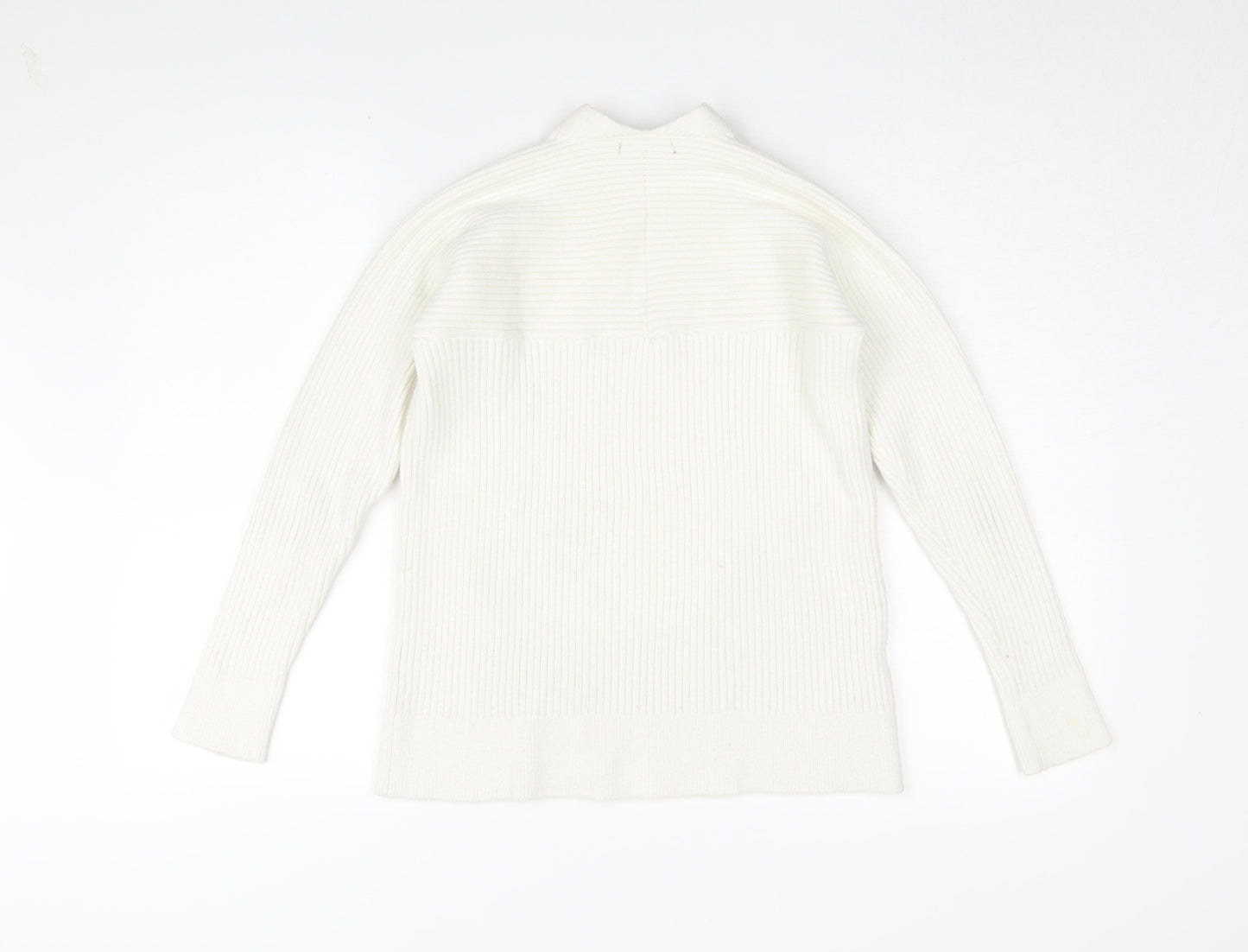 Mango Women’s Ivory Pullover V-Neck Jumper S