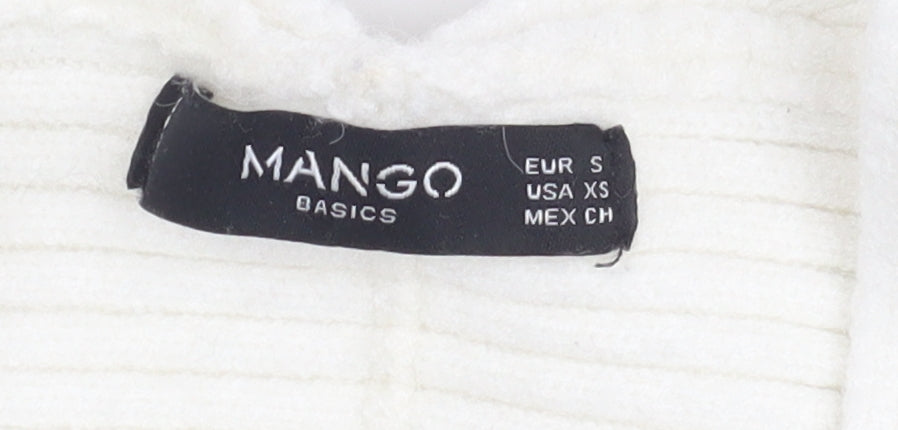 Mango Women’s Ivory Pullover V-Neck Jumper S