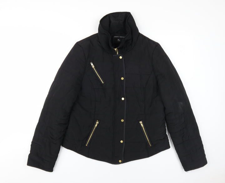 Dorothy Perkins Women's Black Puffer Jacket Size 14