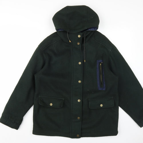 Next Women's Green Parka Jacket, Size S, Hooded