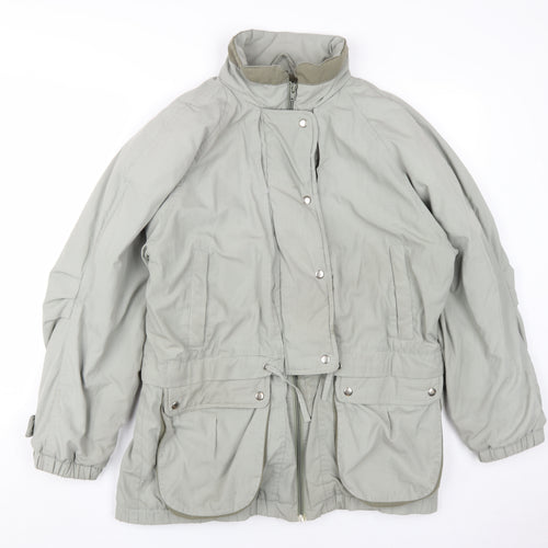 Nuage Women's Green Parka Jacket, Size 12, Relaxed Fit