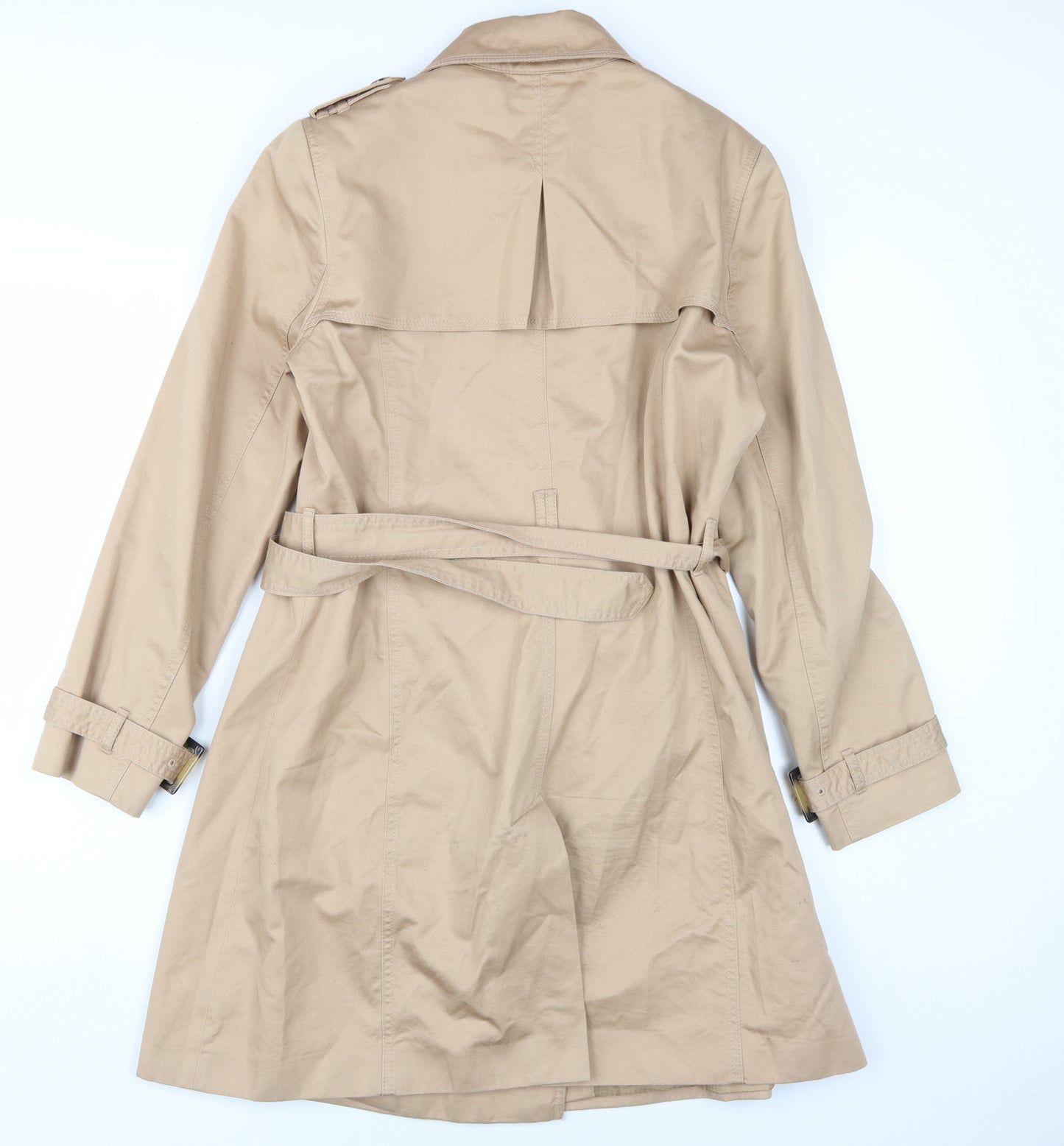 Marks and Spencer Women's Beige Trench Coat Size 14 Classic