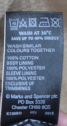 Marks and Spencer Women's Beige Trench Coat Size 14 Classic