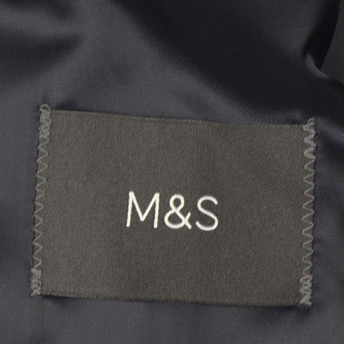 Marks and Spencer Men's Blue Blazer 42 Long
