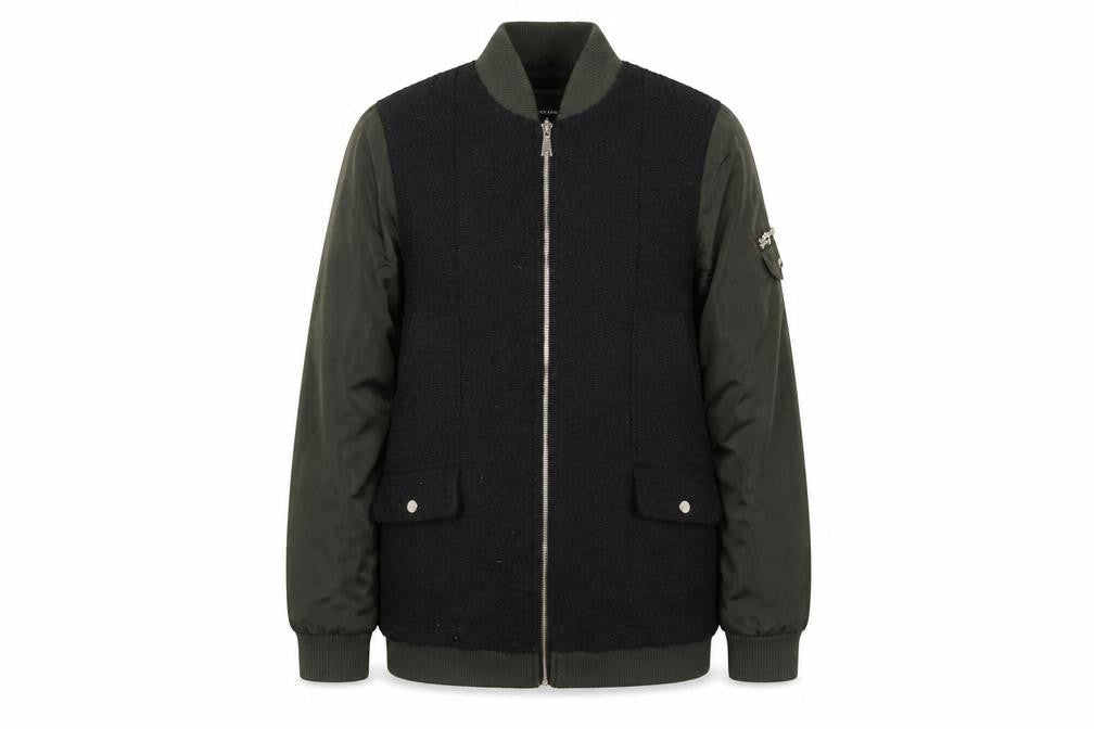 Front view of Next Women's Black Bomber Jacket, size 12