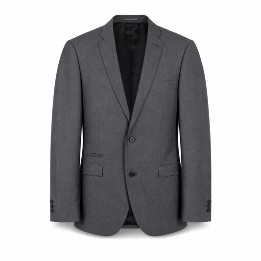 Front view of Next Men's Grey Blazer 40R Regular Fit Single-Breasted