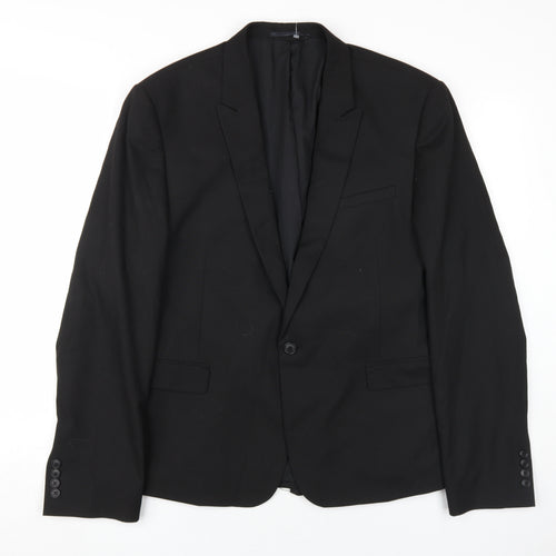 ASOS Black Men's Blazer, Size 44, Formal Wear