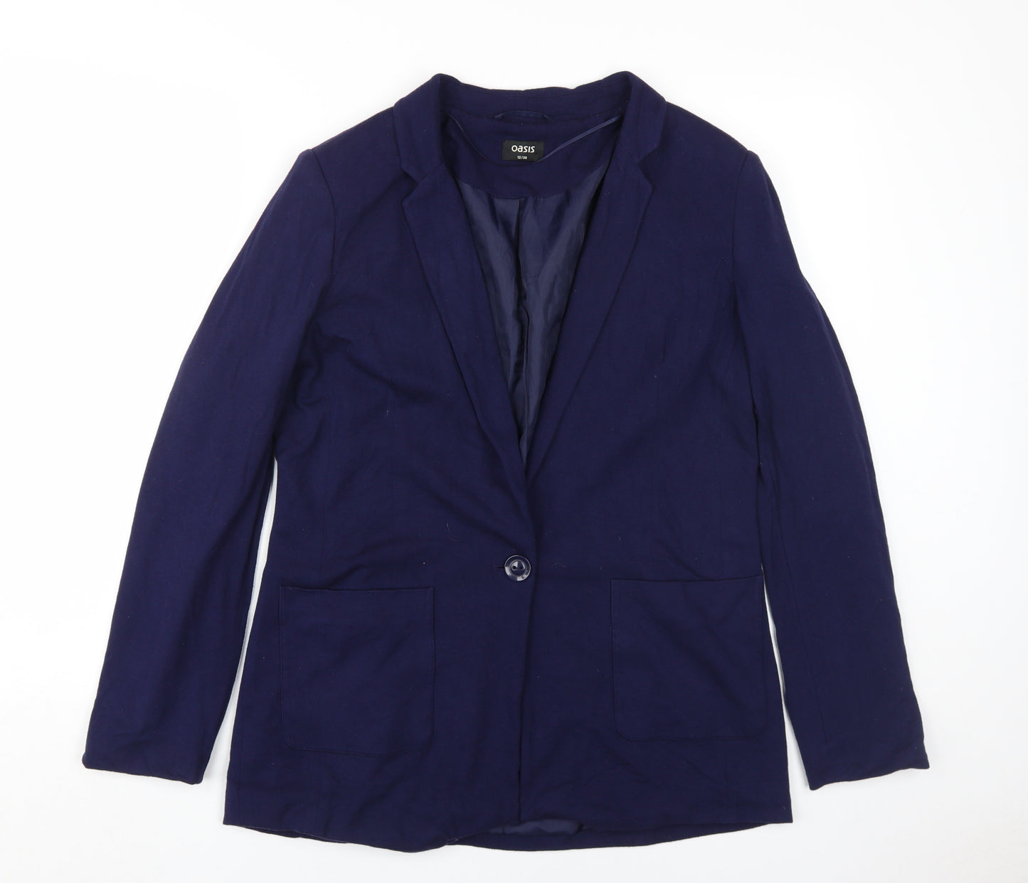 Oasis Women's Blue Blazer UK 12, Classic Business Style