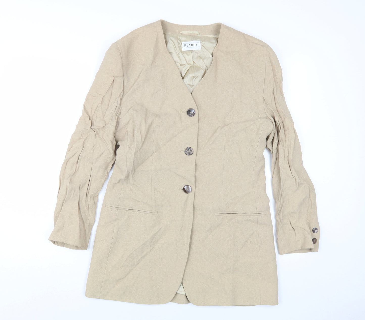 Planet Women's Beige Blazer Size 10 for Business/Casual