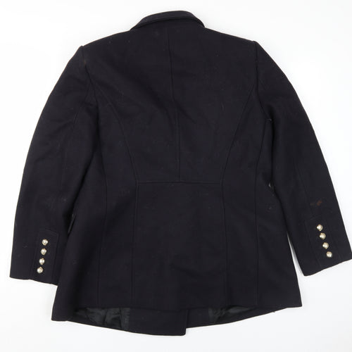 Zara Women's Black Wool Pea Coat Size 6