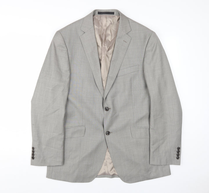 Marks and Spencer Men's Grey Wool Suit Jacket 40R