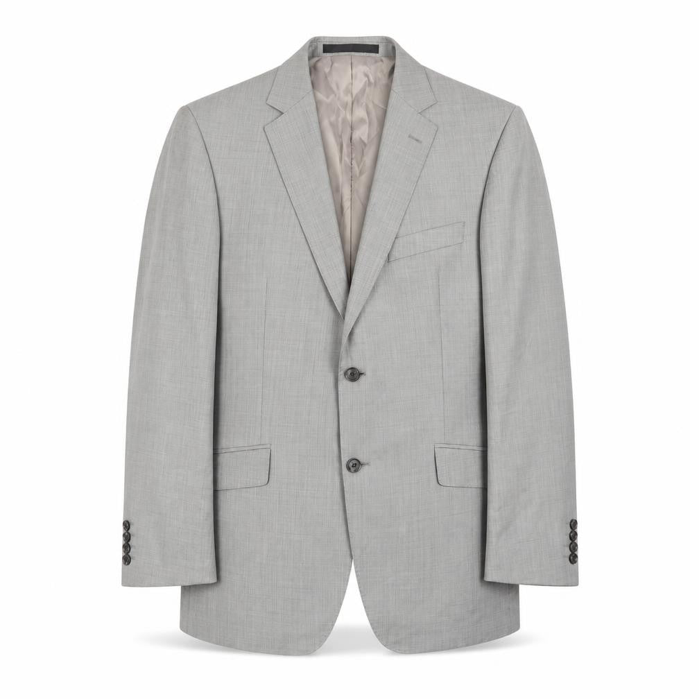 Front view of Marks & Spencer Men's Grey Wool Suit Jacket 40R