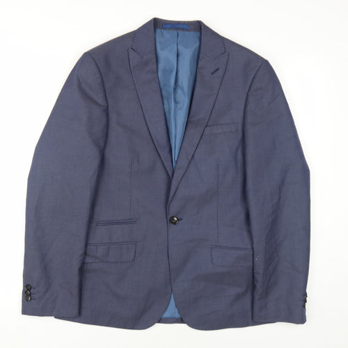 Marks and Spencer Men's Blue Blazer, Size 36S