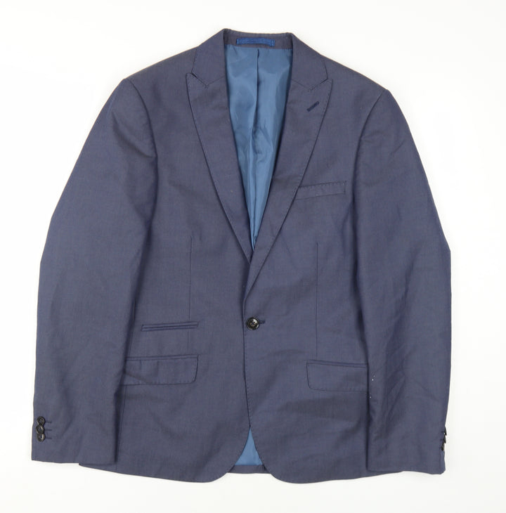 Marks and Spencer Men's Blue Blazer, Size 36S