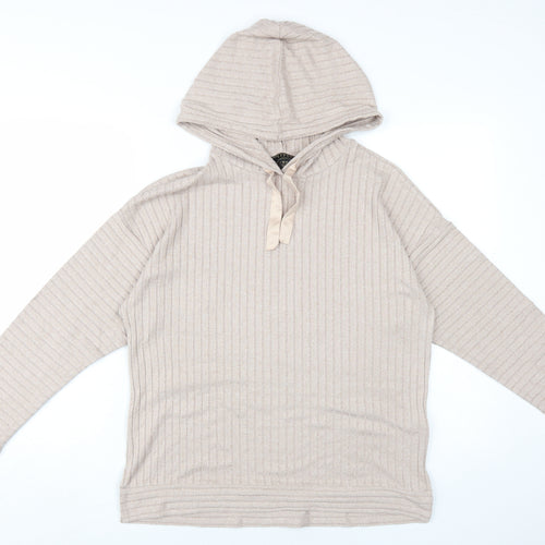 Lipsy Women's Beige Hoodie UK 12 - Stylish & Comfortable