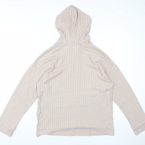 Lipsy Women's Beige Hoodie UK 12 - Stylish & Comfortable