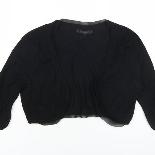 Coast Women's Black 3/4 Sleeve Shrug M