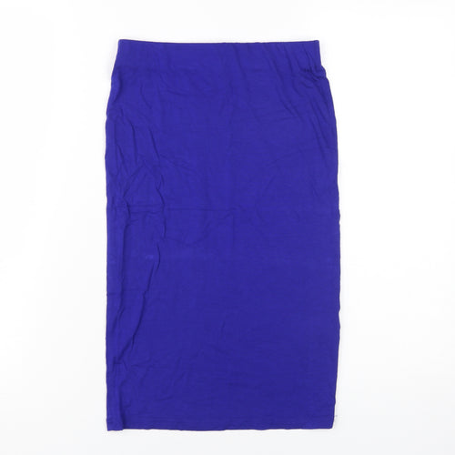 Forever 21 Women's Blue Midi Pencil Skirt, Size S