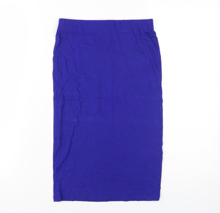 Forever 21 Women's Blue Midi Pencil Skirt, Size S