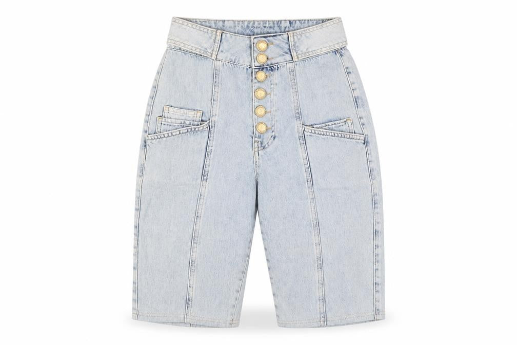 Front view of River Island Women's Blue Cropped Jeans, size 8