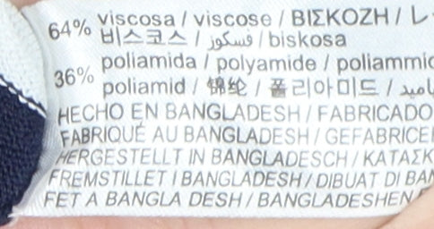 Zara Women's Blue Stripe V-Neck Knit Jumper Size S