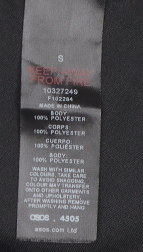 ASOS Unisex Black Tank Top S for Gym & Training