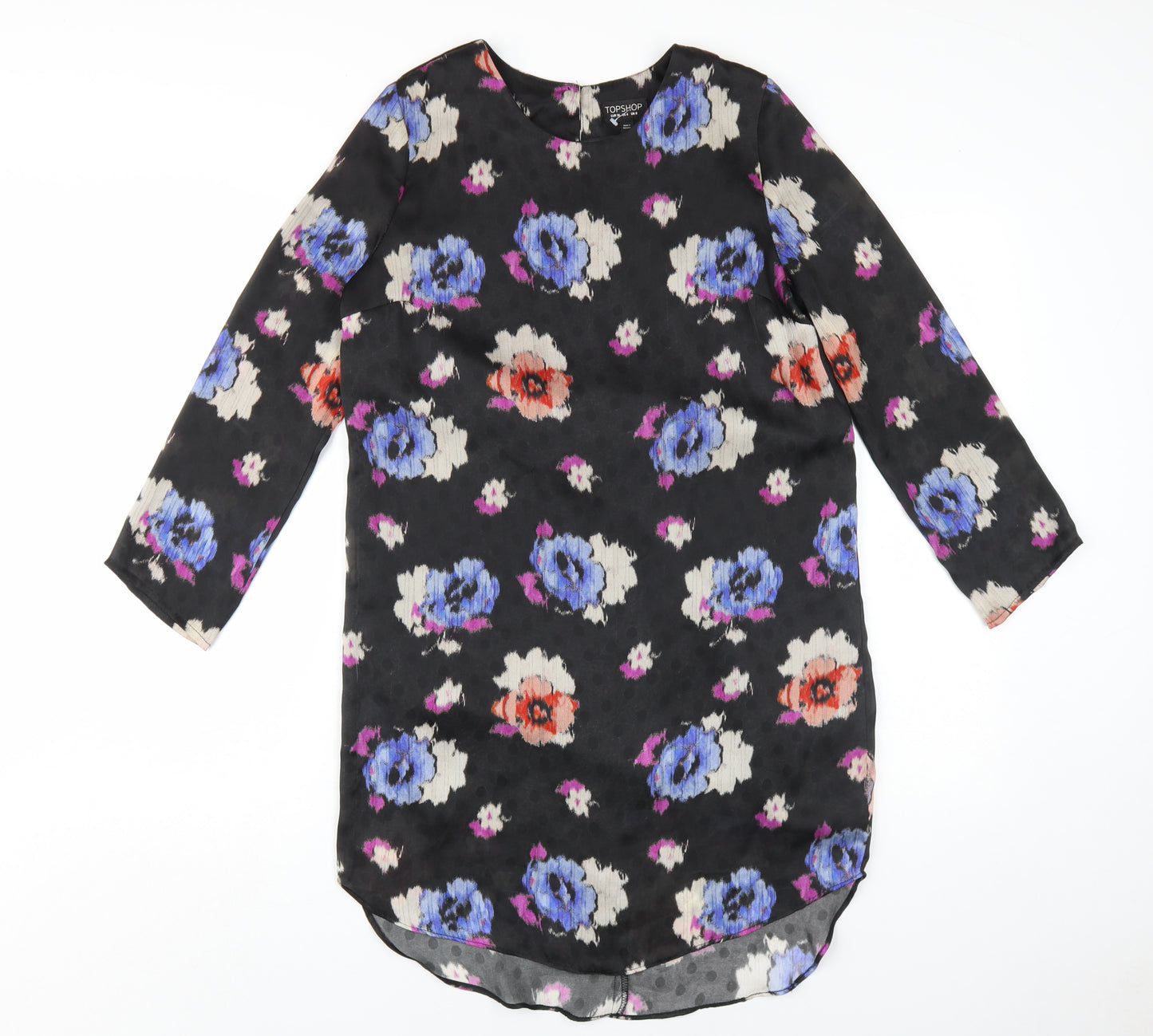 Topshop Women’s Multicoloured Floral Shift Dress UK 8