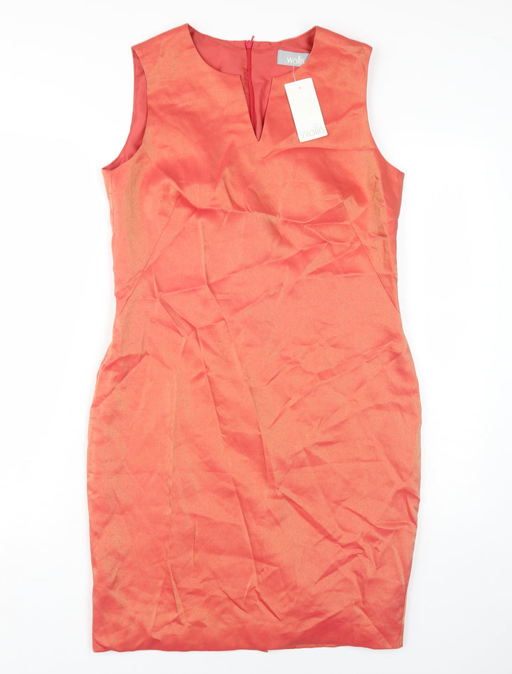 Wallis Women's Red Sheath Dress Size 12