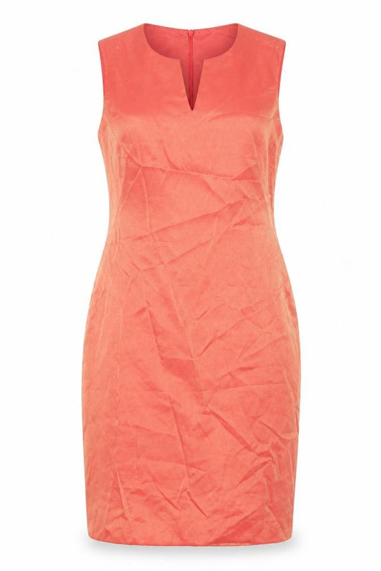 Front view of Wallis Women's Red Sheath Dress, size 12