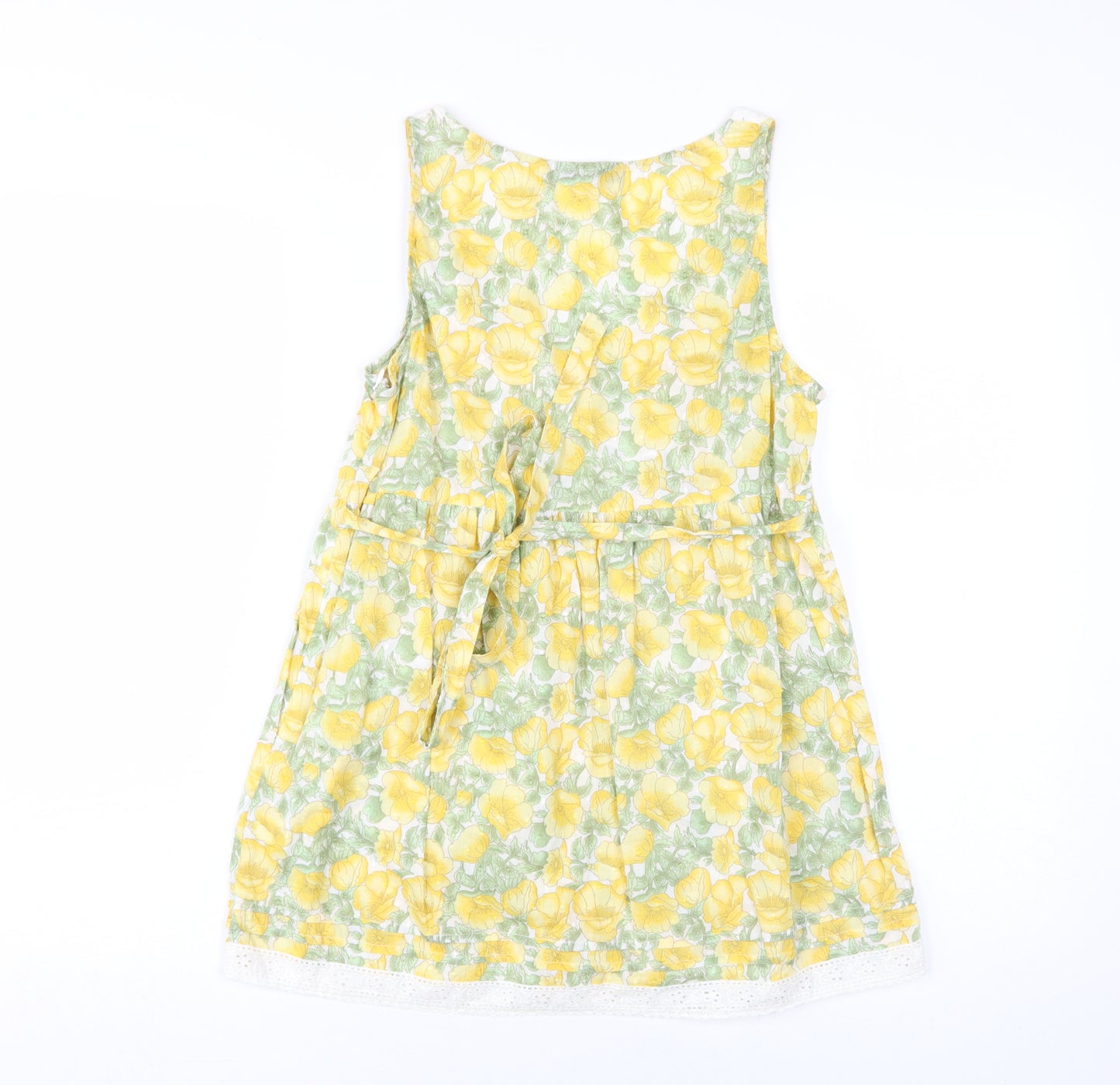 Oasis Women's Yellow Floral Tunic Blouse Size 12