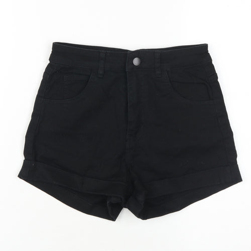 H&M Women's Black Chino Stretch Shorts, Size 6