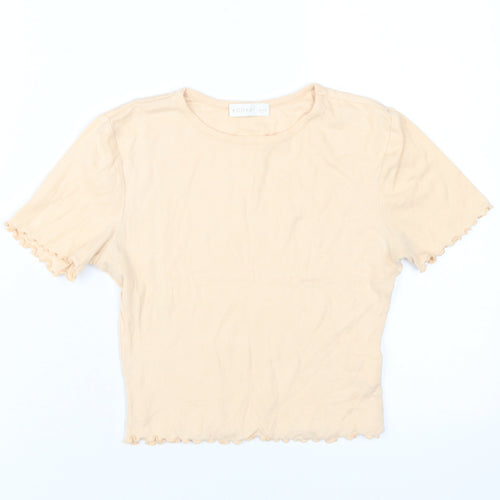 Kookai Women's Beige T-Shirt, S, Casual Chic Top