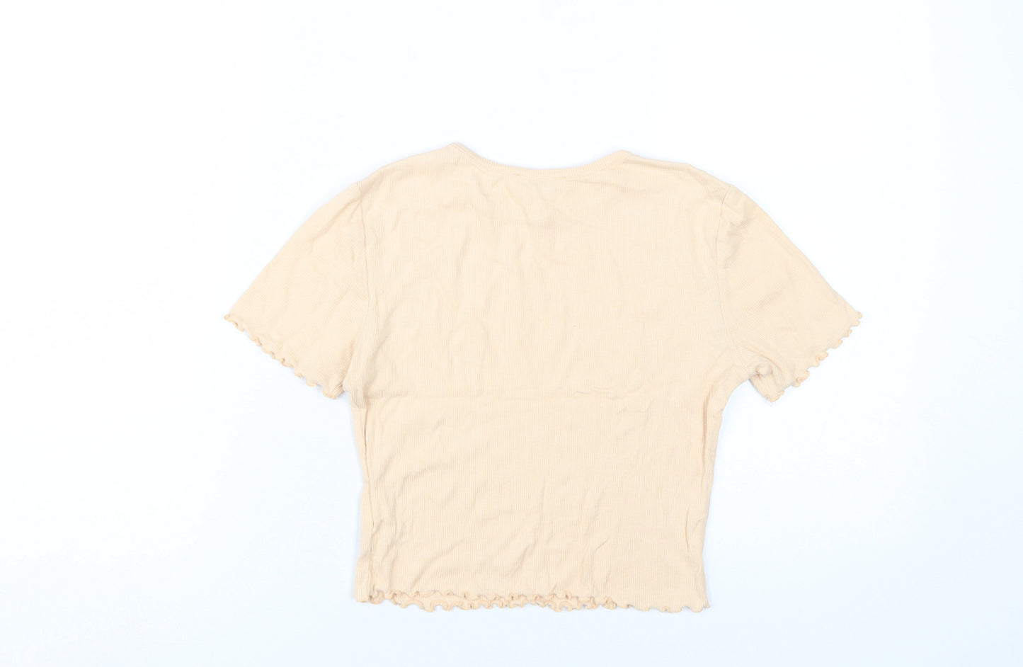 Kookai Women's Beige T-Shirt, S, Casual Chic Top