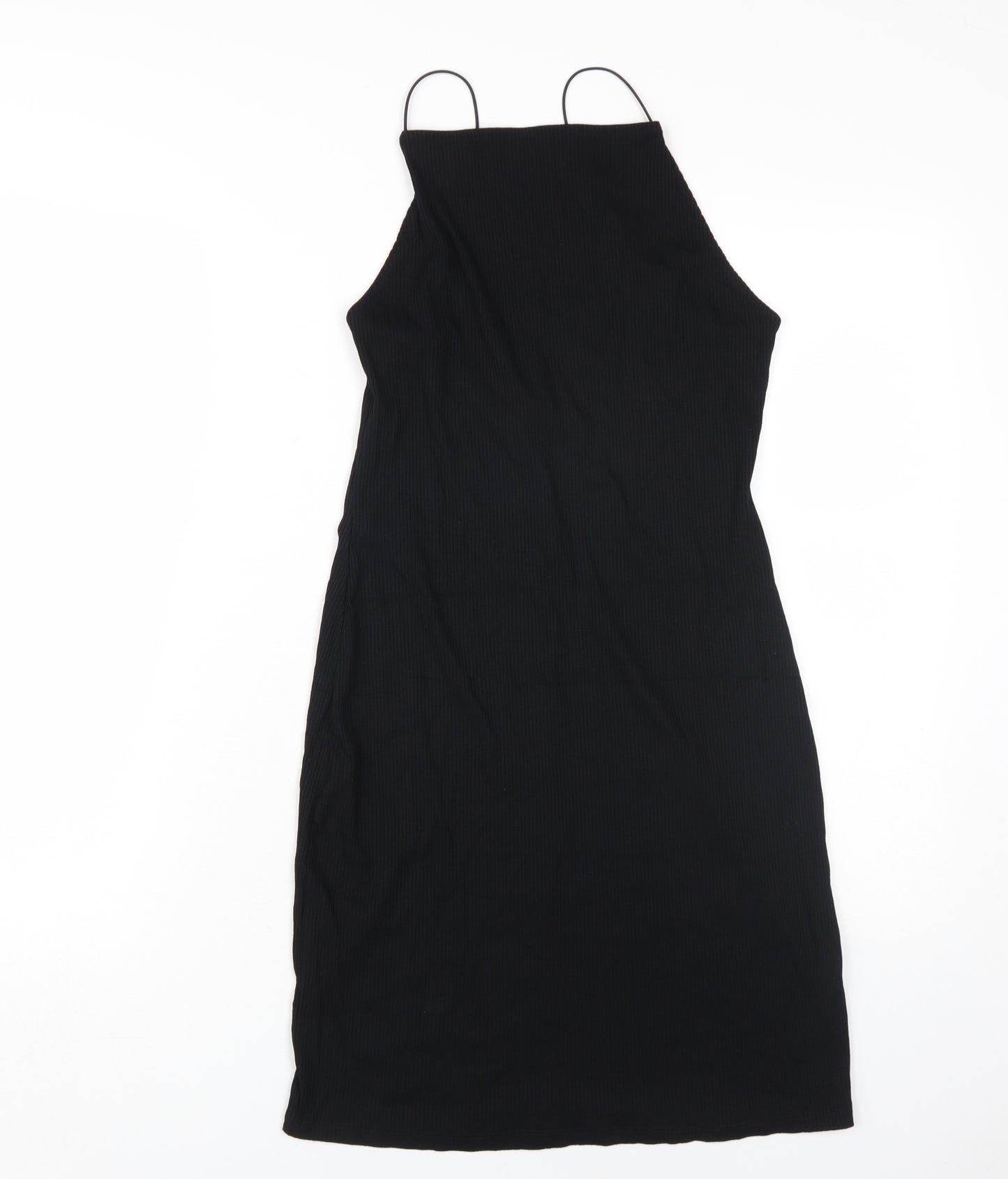 H&M Women's Black Medium Slip Dress