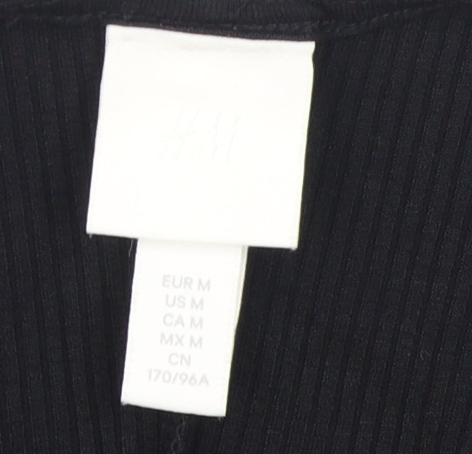 H&M Women's Black Medium Slip Dress