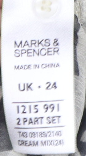 Marks & Spencer Women's Multicoloured Size 24 Camisole Blouse