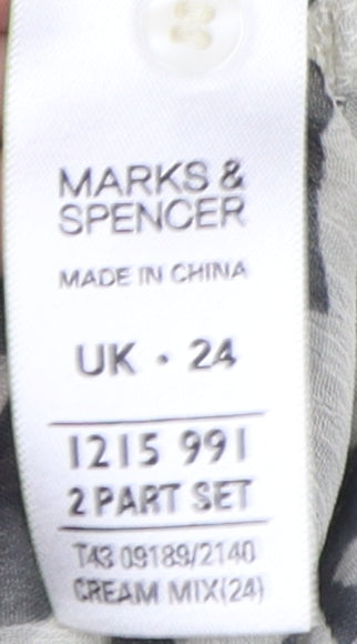 Marks & Spencer Women's Multicoloured Size 24 Camisole Blouse