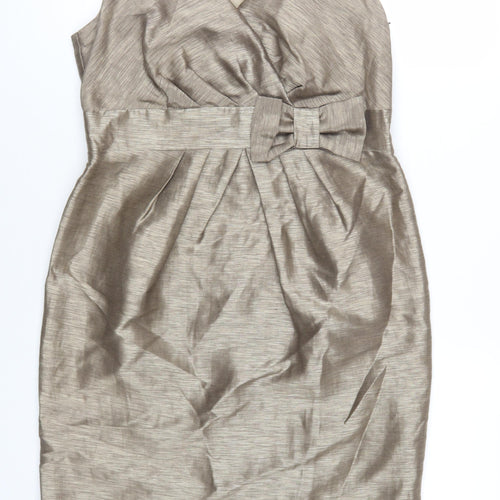 Principles Women's Beige Sleeveless Sheath Dress Size 12