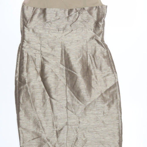 Principles Women's Beige Sleeveless Sheath Dress Size 12